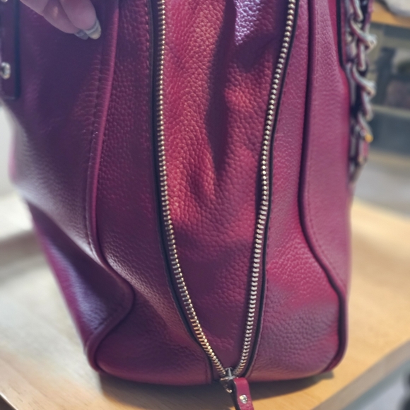 Kate Spade Fuchsia Leather Shoulder Bag - Picture 3 of 5